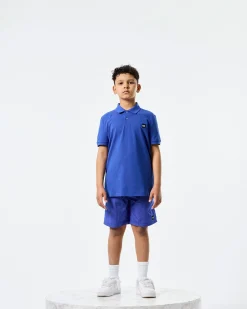 Kids Caneiros Polo Shirt Bluebell
