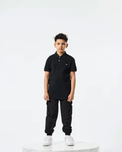 Kids Caneiros Polo Shirt Black