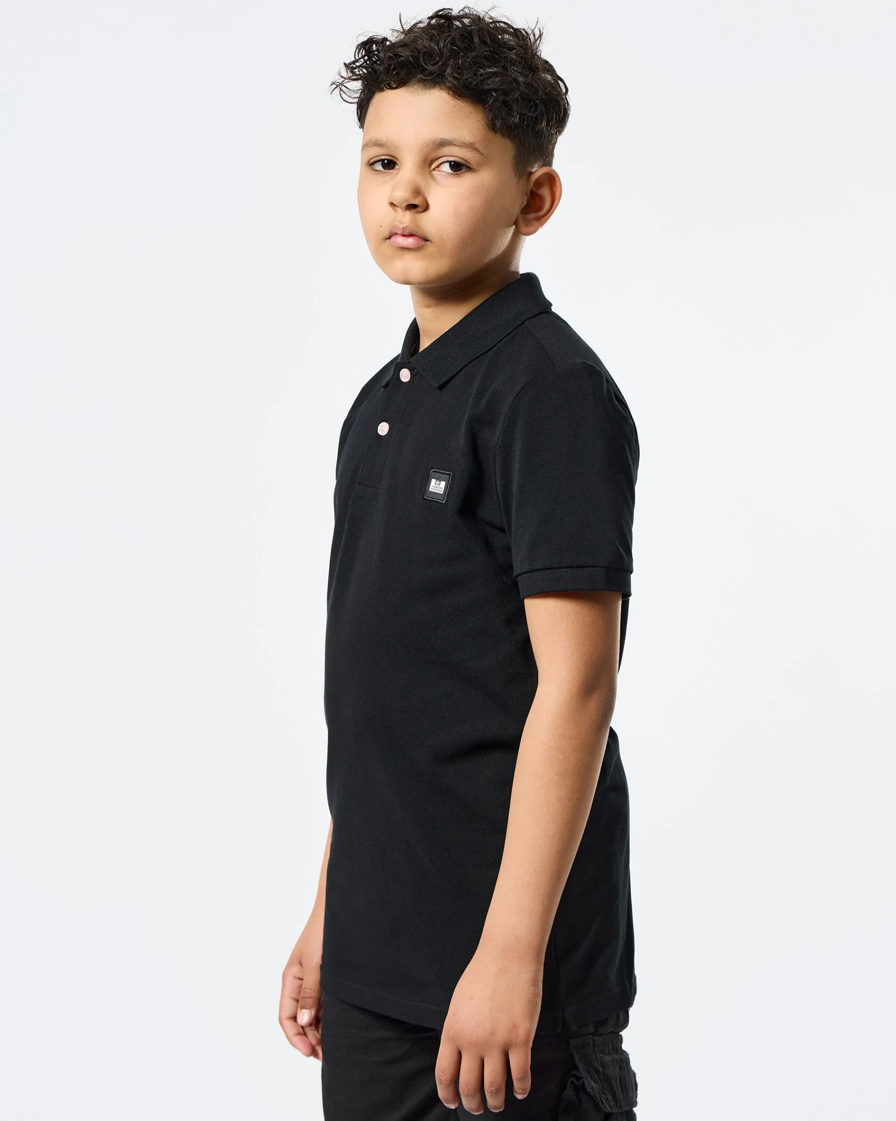 Kids Caneiros Polo Shirt Black