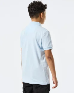Kids Caneiros Polo Shirt Ocean Wave Blue
