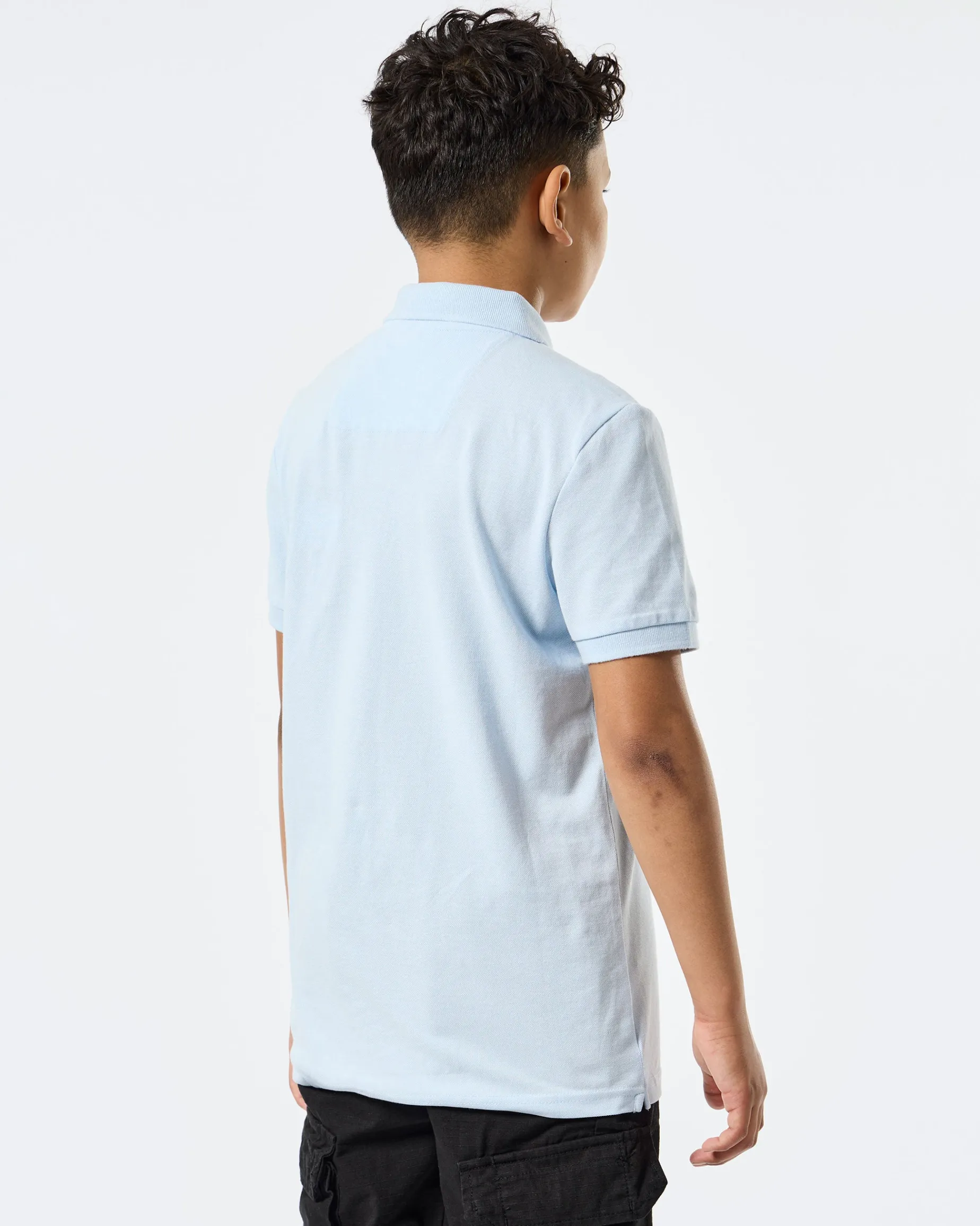 Kids Caneiros Polo Shirt Ocean Wave Blue