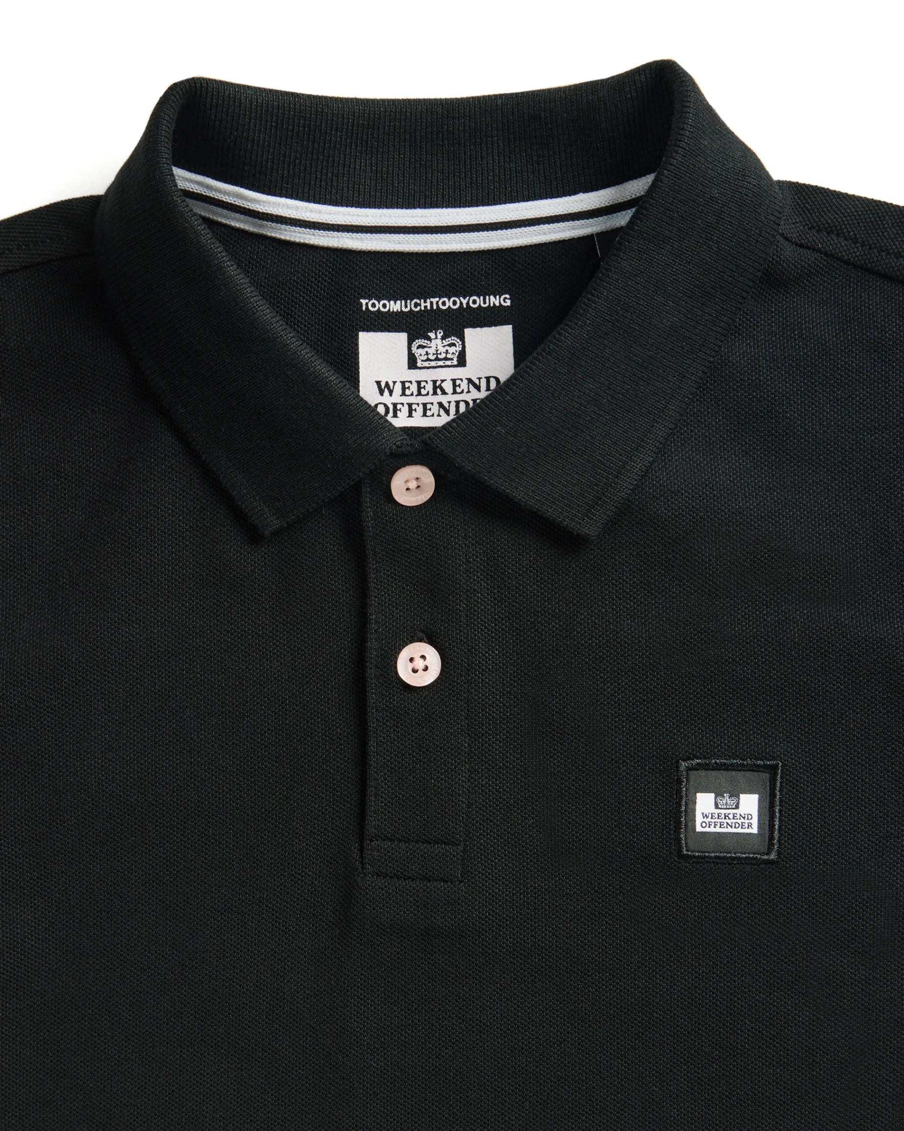 Kids Caneiros Polo Shirt Black
