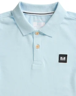 Kids Caneiros Polo Shirt Ocean Wave Blue