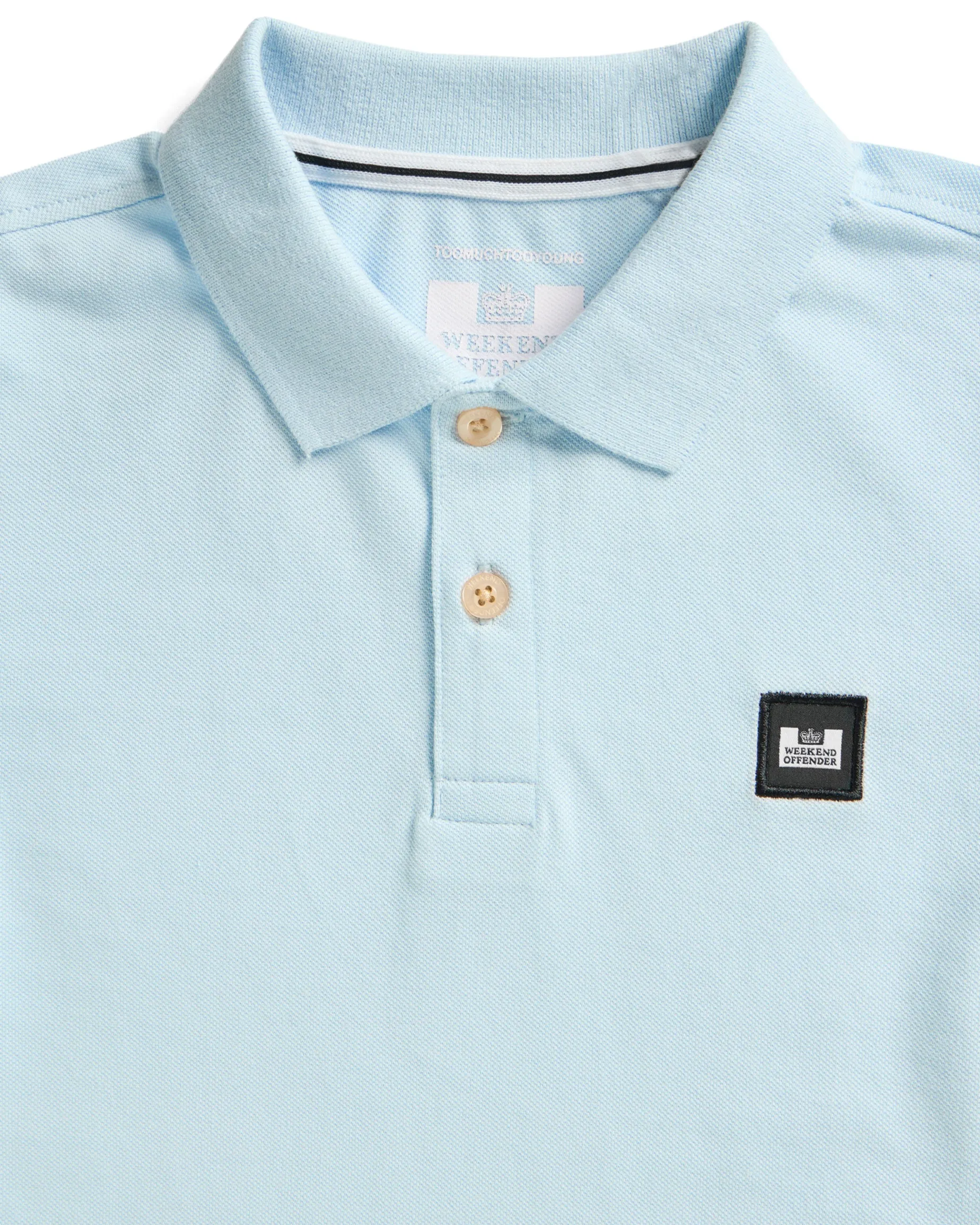 Kids Caneiros Polo Shirt Ocean Wave Blue
