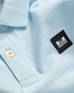 Kids Caneiros Polo Shirt Ocean Wave Blue