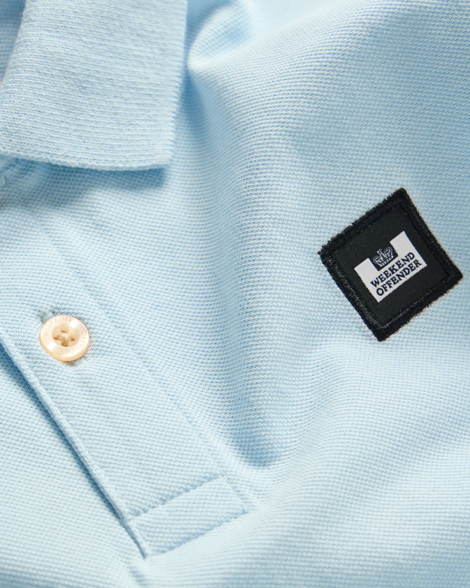 Kids Caneiros Polo Shirt Ocean Wave Blue
