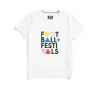 Kids Football + Festivals Graphic T-Shirt White
