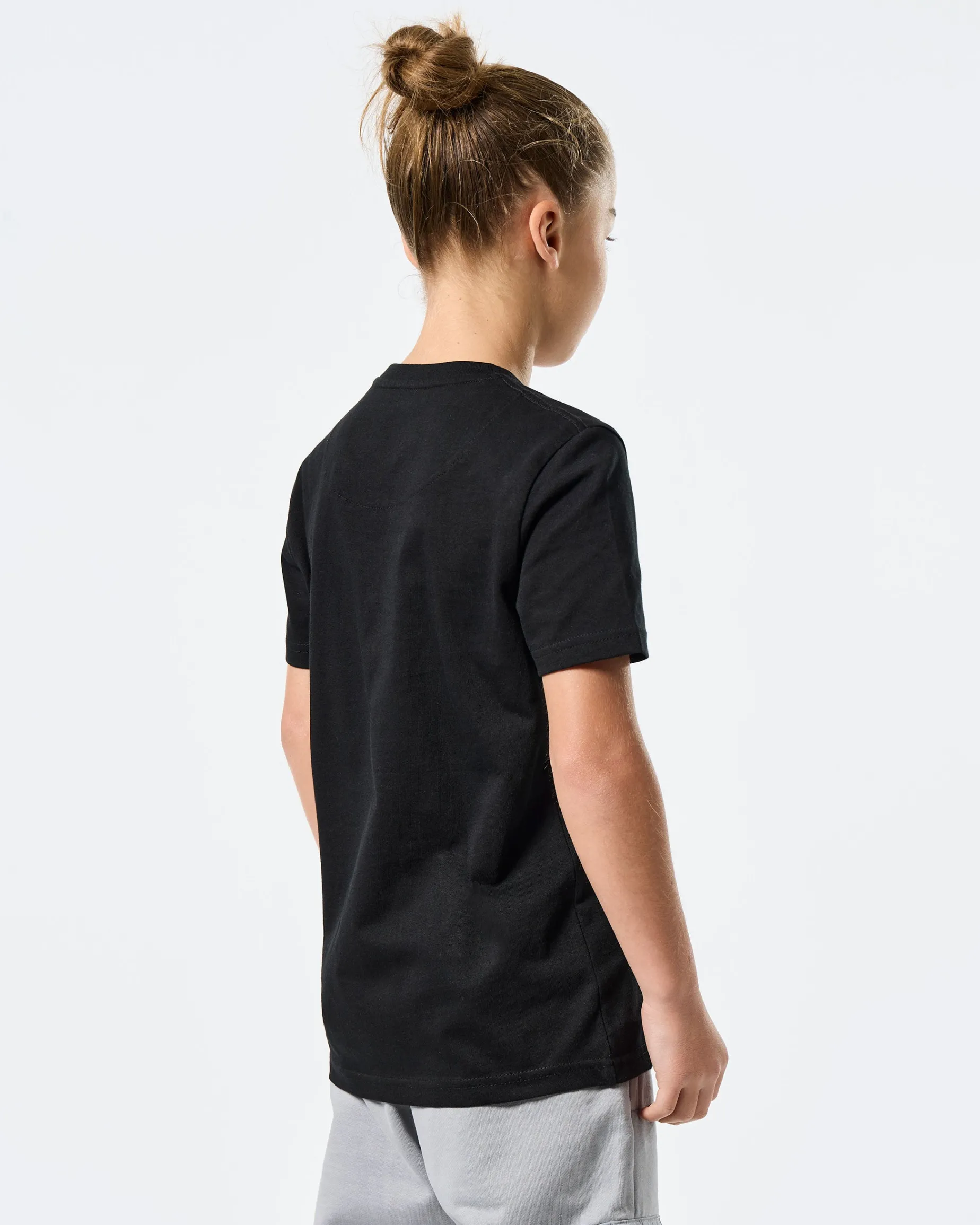 Kids Football + Festivals Graphic T-Shirt Black