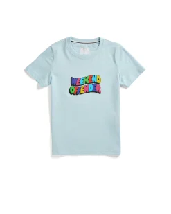 Kids Hallelujah Graphic T-Shirt Ocean Wave Blue