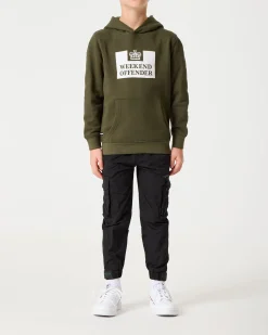 Kids HM Service Classic Hoodie Dark Green