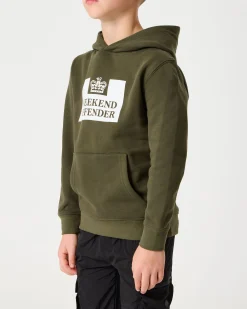 Kids HM Service Classic Hoodie Dark Green