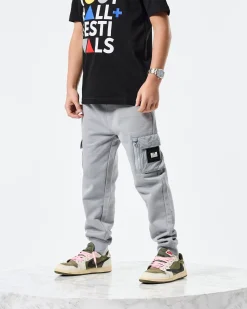 Kids Lippi Cargo Jogger Pants Smokey Grey