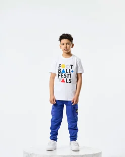 Kids Lippi Cargo Jogger Pants Bluebell