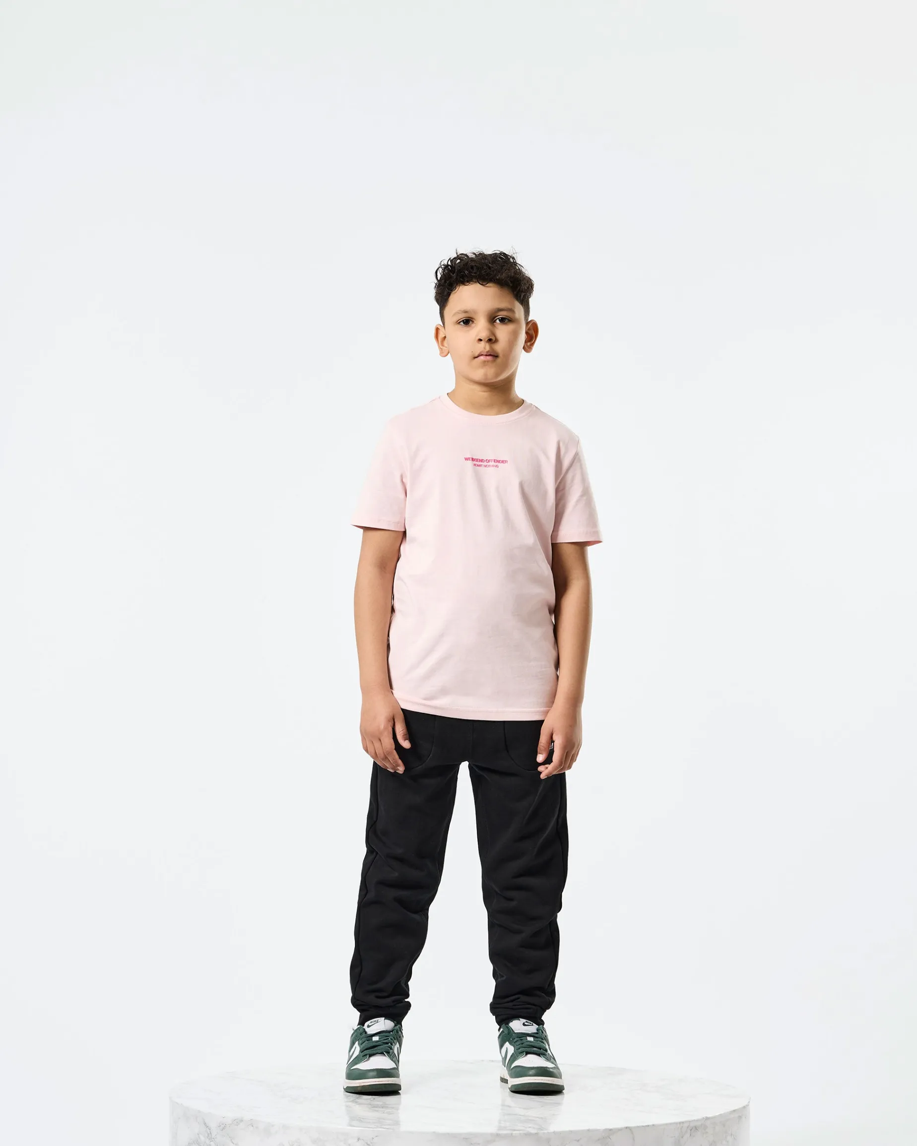 Kids Millergrove T-Shirt Pale Blush Pink/Candy Pink