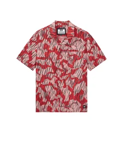 Kids Monuriki Camo Shirt Blaze Red Rain Camo