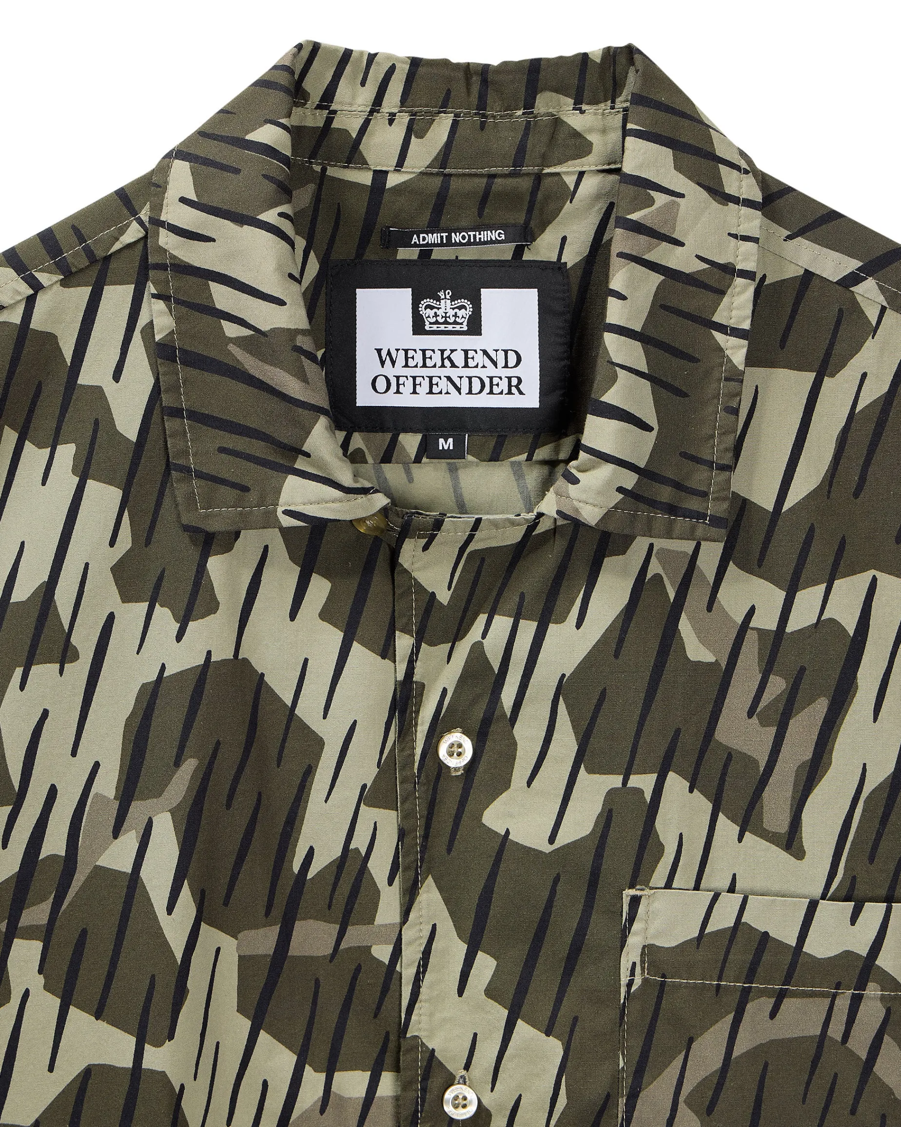 Kids Monuriki Camo Shirt Castle Green Rain Camo