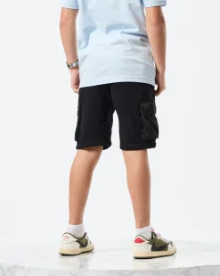 Kids Pink Sands Jogger Shorts Black