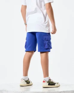 Kids Pink Sands Jogger Shorts Bluebell