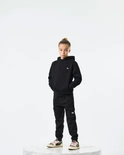 Kids Ribbe Hoodie Black
