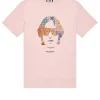 Kinky Afro Graphic T-Shirt Pale Blush