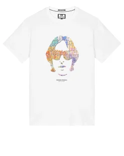 Kinky Afro Graphic T-Shirt White