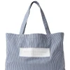 La Mina Tote Bag Ticking Stripe