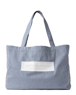 La Mina Tote Bag Ticking Stripe
