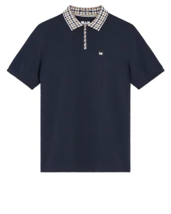 Lachine Polo Shirt Navy/Mid House Check