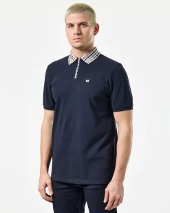 Lachine Polo Shirt Navy/Mid House Check