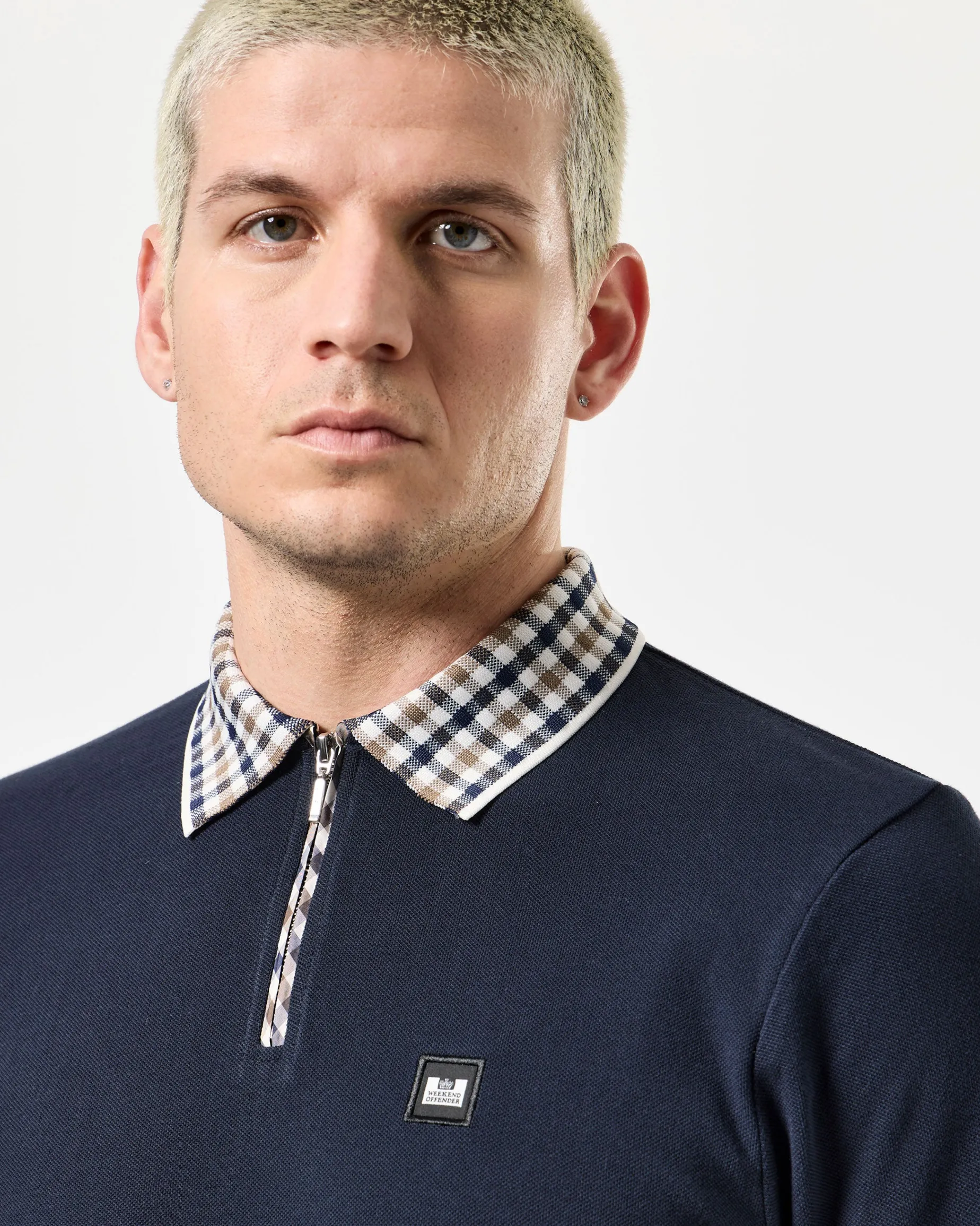 Lachine Polo Shirt Navy/Mid House Check