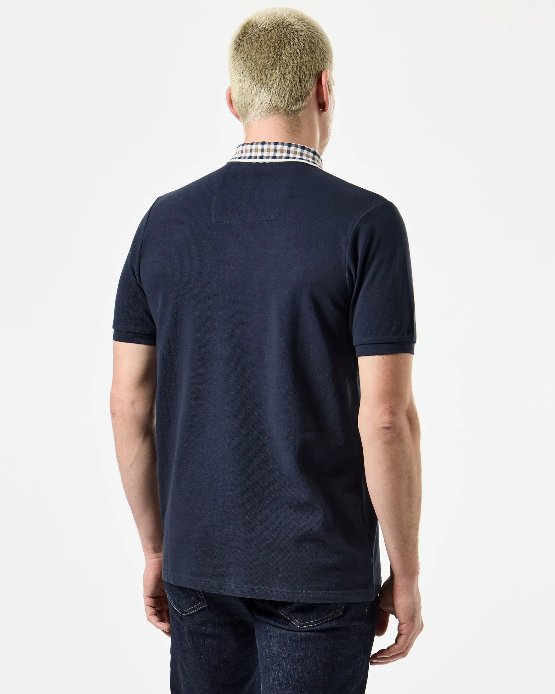 Lachine Polo Shirt Navy/Mid House Check