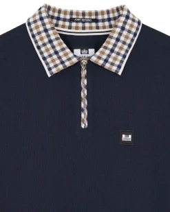 Lachine Polo Shirt Navy/Mid House Check