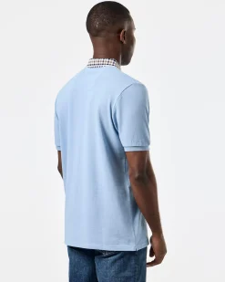 Lachine Polo Shirt Sea Marine Blue/Mid House Check