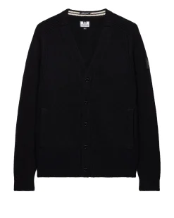 Lauda Knitted Wool Cardigan Black