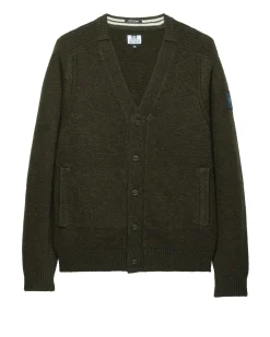 Lauda Knitted Wool Cardigan Castle Green