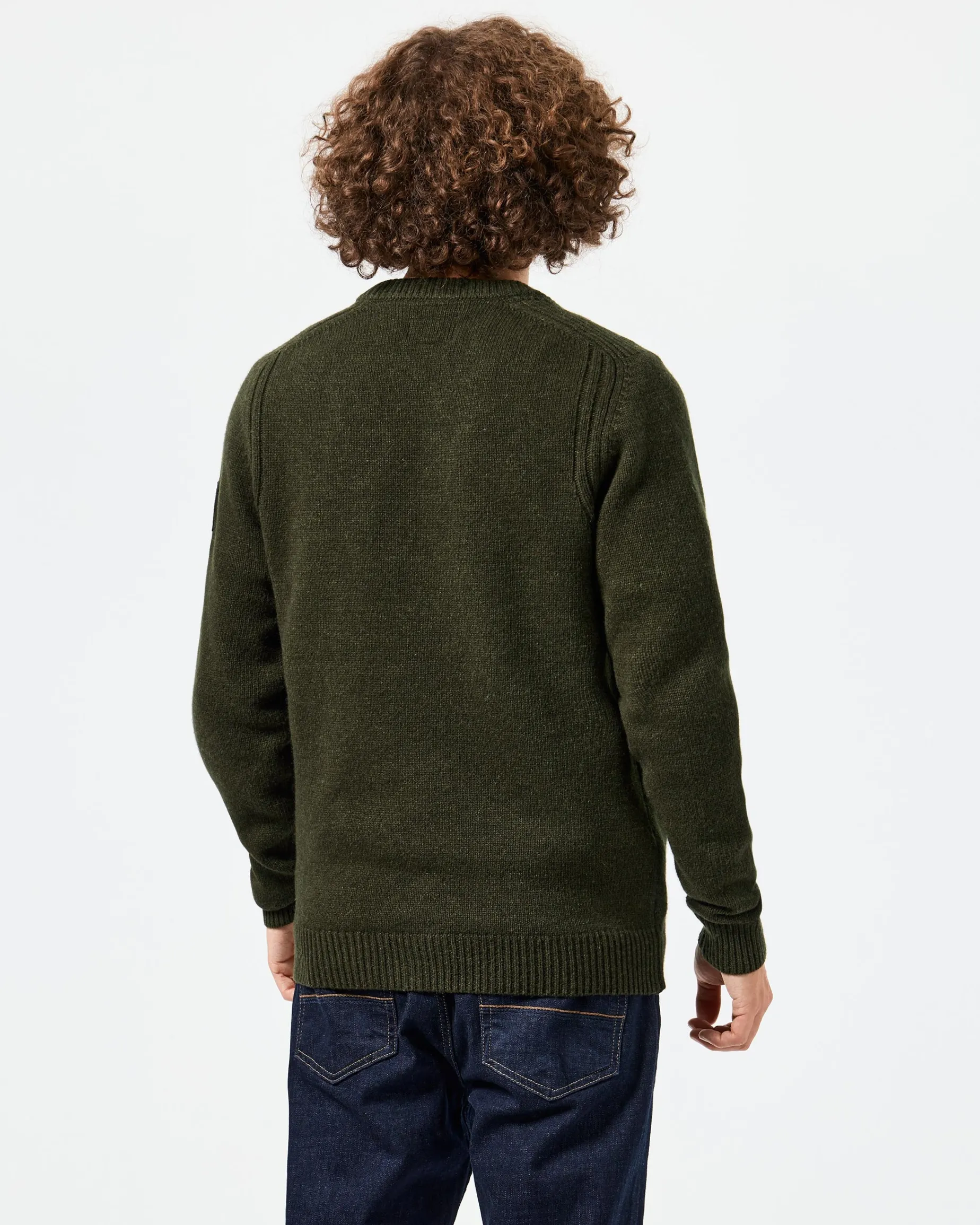 Lauda Knitted Wool Cardigan Castle Green