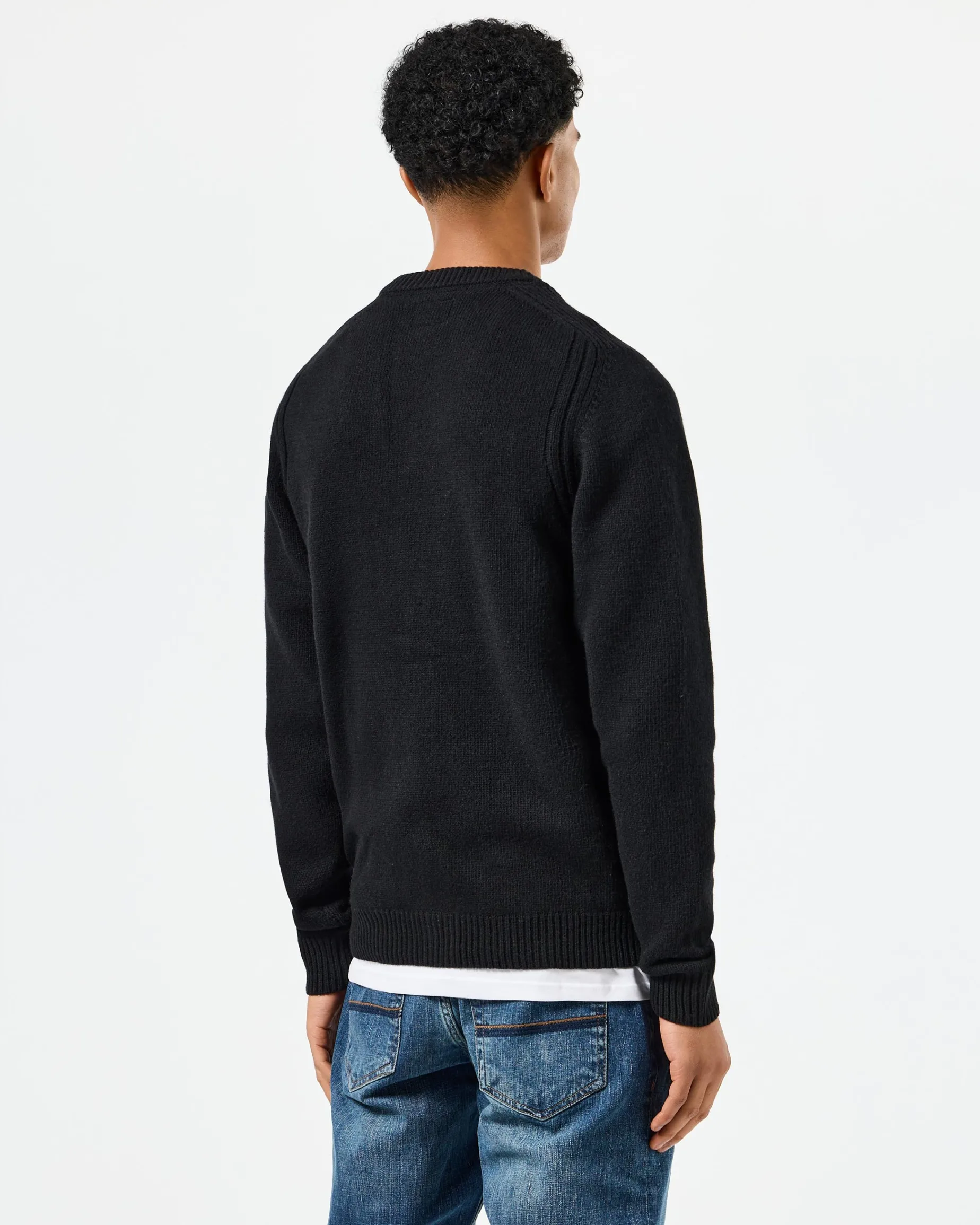 Lauda Knitted Wool Cardigan Black