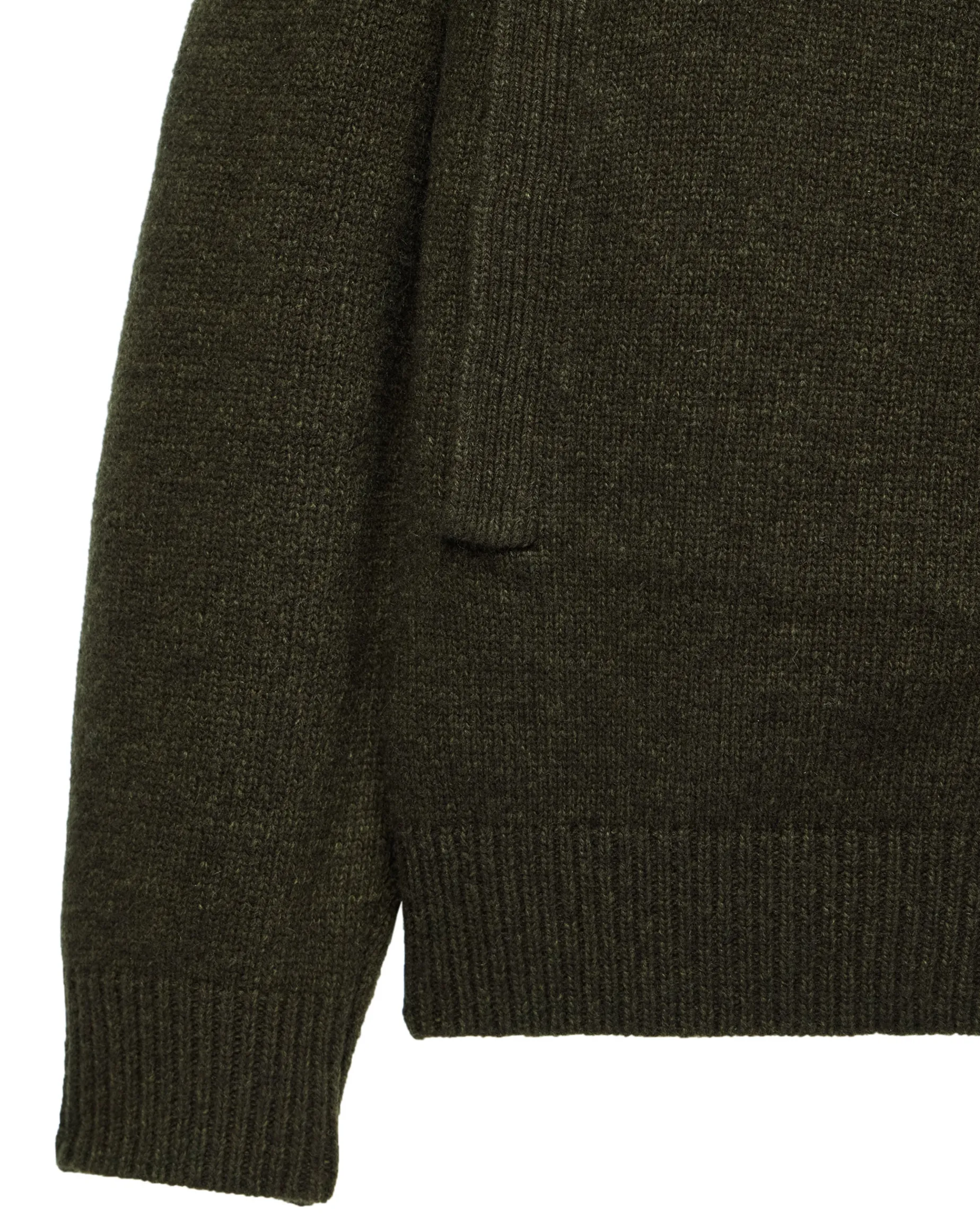 Lauda Knitted Wool Cardigan Castle Green