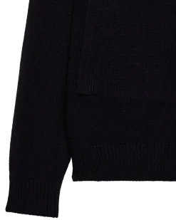 Lauda Knitted Wool Cardigan Black