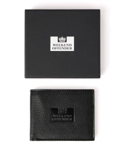 Leather Billfold Wallet With Gift Box Black