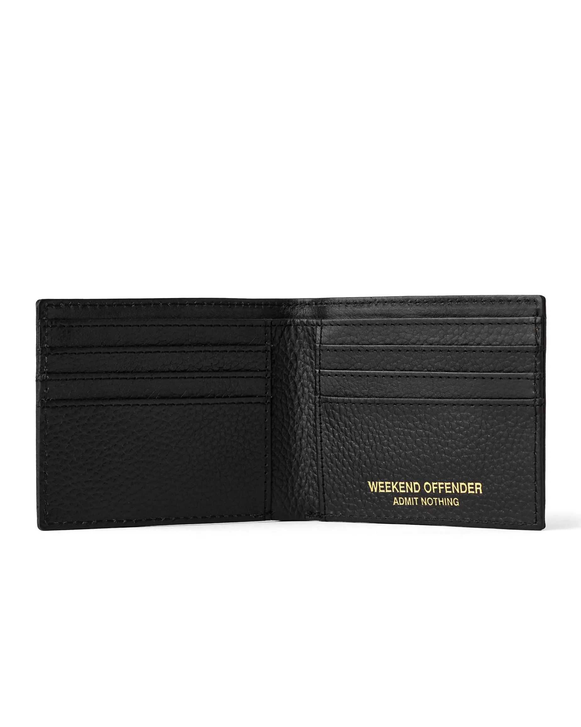 Leather Billfold Wallet With Gift Box Black
