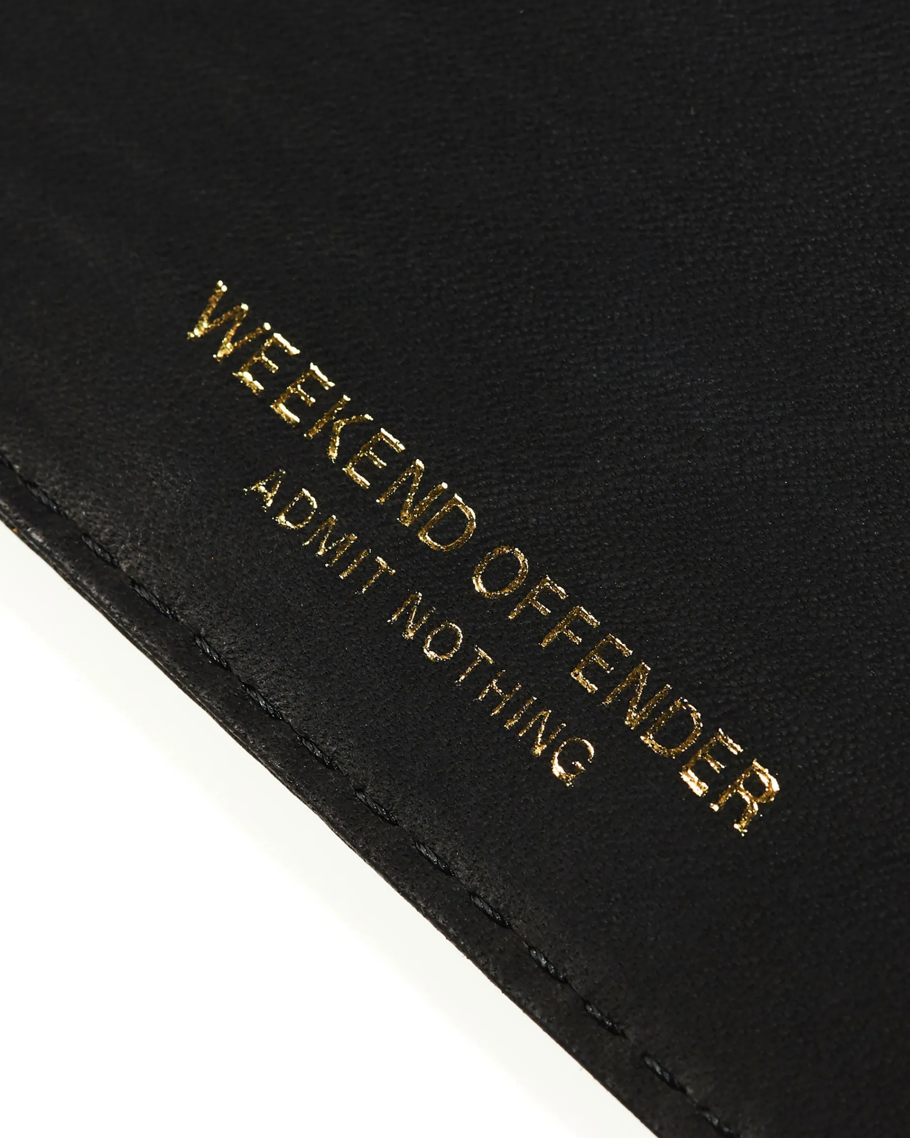 Leather Card Holder Black