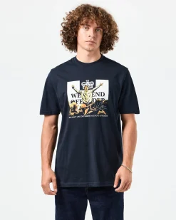 Leo Gregory Graphic T-Shirt Navy