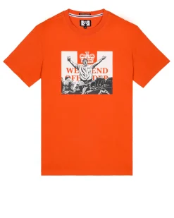 Leo Gregory Mono Graphic T-Shirt Pure Orange