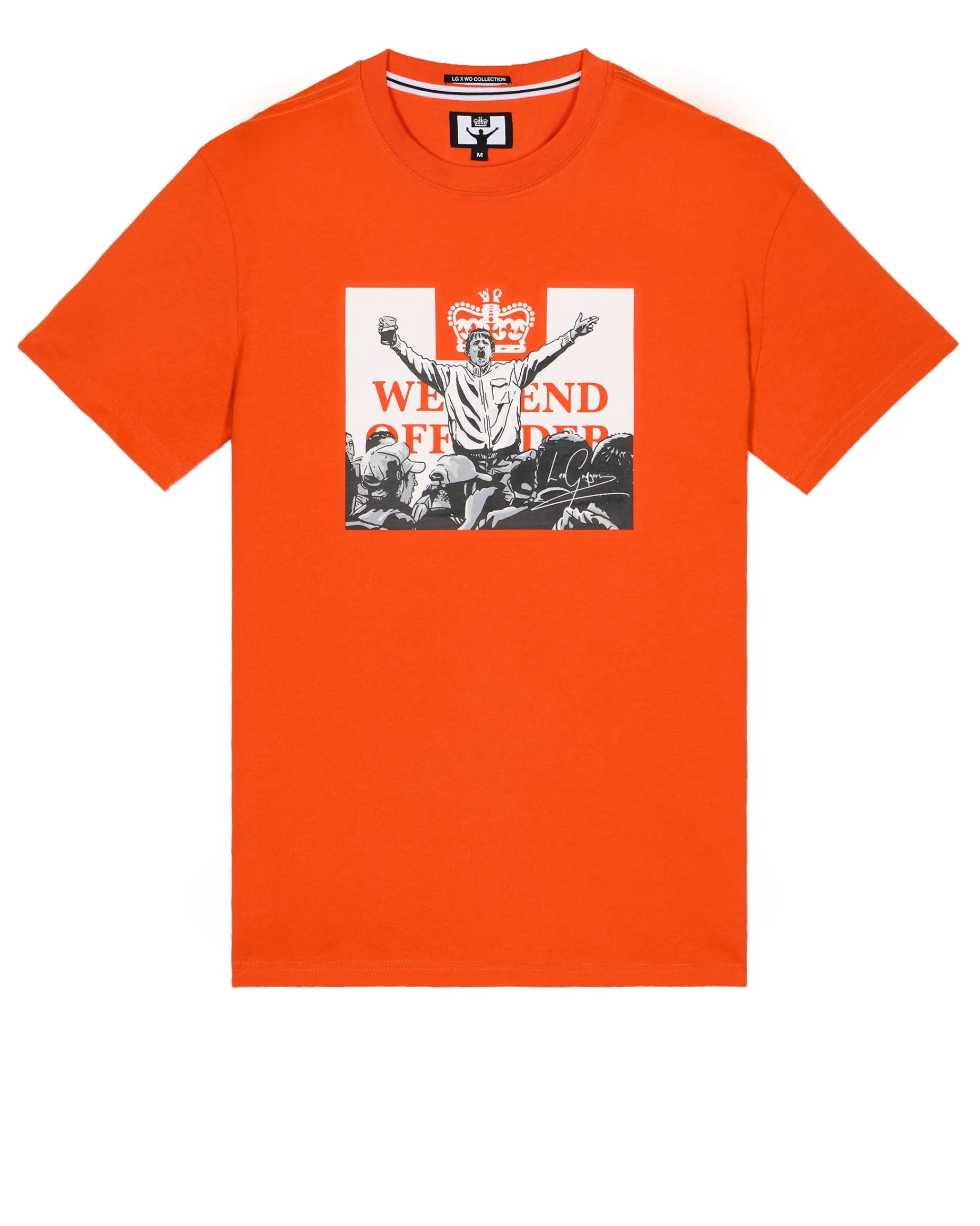 Leo Gregory Mono Graphic T-Shirt Pure Orange