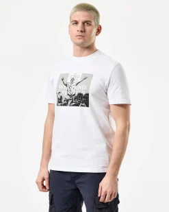 Leo Gregory Mono Graphic T-Shirt White