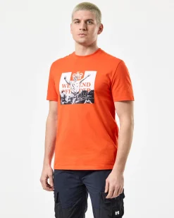 Leo Gregory Mono Graphic T-Shirt Pure Orange