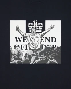 Leo Gregory Mono Graphic T-Shirt Navy