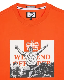 Leo Gregory Mono Graphic T-Shirt Pure Orange
