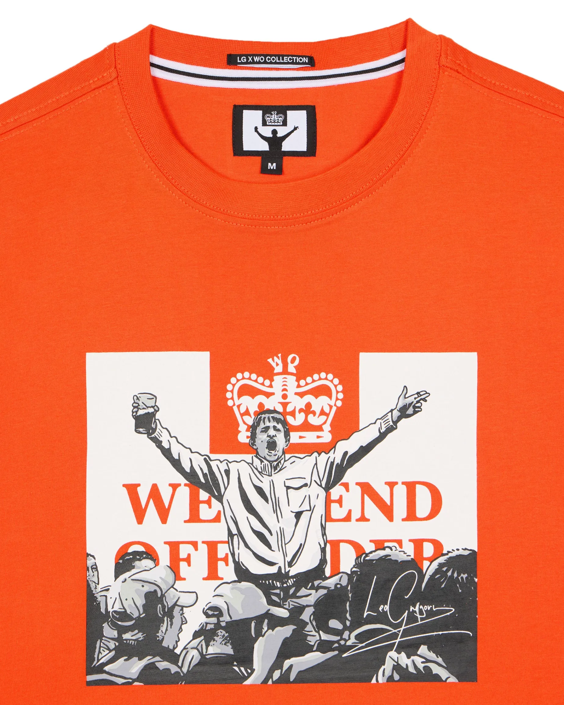Leo Gregory Mono Graphic T-Shirt Pure Orange